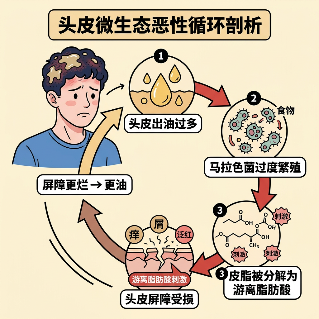 中年人的头,比油田还忙!为什么越洗越油?